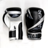 JIN GEAR ボクシンググローブ [Premium Model] 本革 ブラック/カモフラージュ/シルバー [jg-gv-box-premium-leather-bkcamosv]