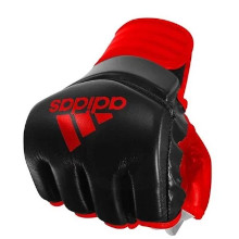 adidas オープンフィンガーグローブ Training Grappling Gloves 黒赤 BlackRed